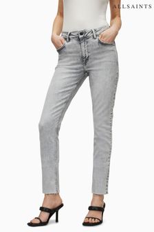 AllSaints Grey Dax Jeans (137593) | 490 QAR