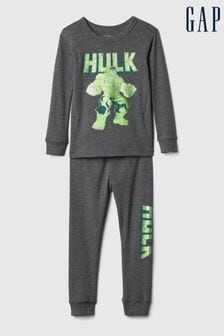 Gap Grey Hulk Marvel Organic Cotton Pyjama Set (12mths-5yrs) (137937) | kr370