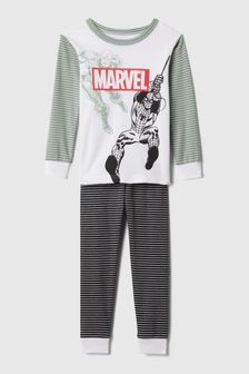 Gap Grey Stripe Marvel Organic Cotton Pyjama Set (12mths-5yrs) (138057) | €27