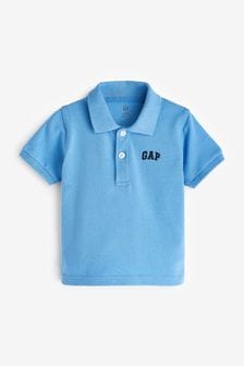 Bleu - Polo en piqué à logo Gap (nouveau-né à 5 ans) (138084) | €14
