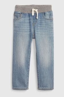 Gap Light Wash Blue Elasticated Slim Washwell Jeans (6mths-5yrs) (138128) | kr260