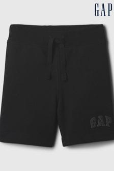 Negro - Pantalones cortos de chándal sin cierre con logo para bebé de Gap (recién nacido a 5 años) (138193) | 14 €
