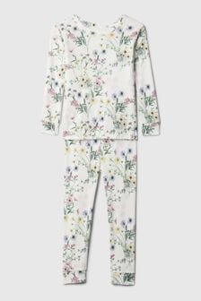 Gap White Organic Cotton Graphic Print Pyjama Set (12mths-5yrs) (138277) | €21
