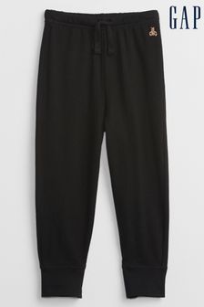 Črna - Gap hlače za prosti čas z elastičnim pasom in motivom medveda Gap Brannan (novorojenčki-5yrs) (138348) | €7