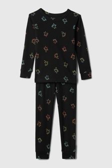 Gap Black Organic Cotton Print Pyjama Set (12mths-5yrs) (138350) | €20.50