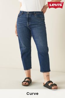 Blau - Levi's® Curve 501™ Straight-Cropped-Jeans (138665) | 156 €
