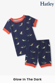 Albastru - Set pijama scurtă din bumbac Hatley (139334) | 143 LEI