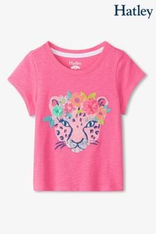 粉色 - Hatley Embroidered Detail Graphic T-shirt (139371) | NT$930