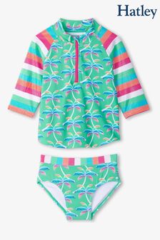 Hatley Dazzling Stripes Rashguard Swimsuit Set (140167) | ₪ 130