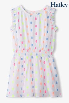 Hatley White Summer Dots Woven Dress (140181) | 306 SAR