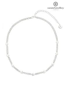 Caramel Jewellery London Silver 'Starburst' Chunky Chain Necklace (140482) | ₪ 91