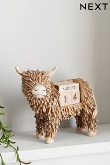 Brown Hamish Highland Cow Perpetual Calendar (140693) | $23