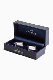 Silver Tone Best Man Wedding Cufflinks (140780) | SGD 23