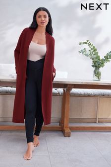 Berry Red Longline Knitted Cardigan (141070) | TRY 1.151