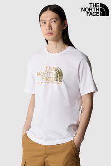 The North Face White Mens Rust 2 Short Sleeve T-Shirt (141280) | kr389