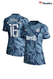 Fanatics Aston Villa Third Blue Shirt 2023-24 - McLoughlin 16 Womens (141371) | €89