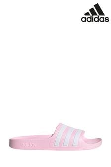 adidas Pink Adilette Aqua Sliders (141432) | $20