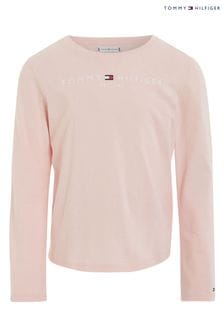 Tommy Hilfiger Girls Pink Essential Long Sleeve T-Shirt (141828) | kr480 - kr550