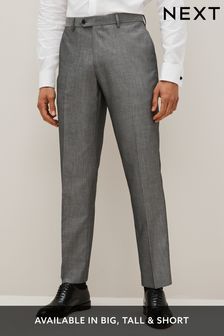Light Grey Regular Fit Suit Trousers (142313) | $80
