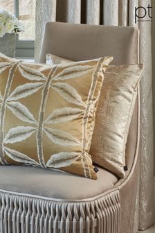 Prestigious Textiles Gilt Gold Aphrodite Velvet Feather Filled Cushion (142431) | 48 €