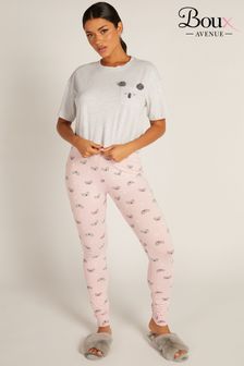 Boux Avenue Grey Marl Peekaboo Koala T-Shirt & Leggings Pyjama Set (143279) | €18