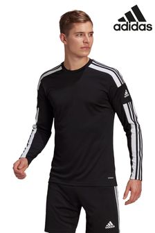 adidas Black Squadra Long Sleeve T-Shirt (143353) | SGD 45