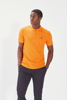 Amber Orange Regular Fit Pique Polo Shirt (143772) | kr208