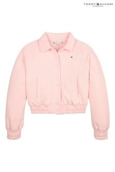 Розовая куртка на пуговицах для девочек Tommy Hilfiger (143852) | €59