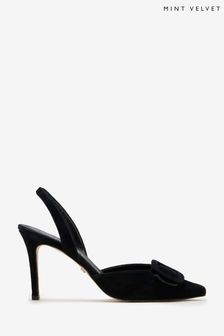 Mint Velvet Black Buckled Slingbacks (144158) | €79