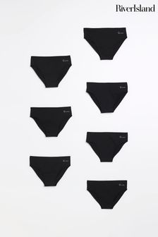 River Island Black Girls Briefs 7 Pack (144177) | 70 SAR - 99 SAR