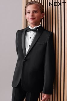 Черный - Черный костюм-смокинг: пиджак (3-16 лет) (144192) | 29 480 тг - 35 510 тг