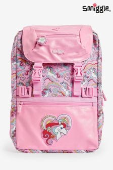 Smiggle Pink Wild Side Attach Foldover Backpack (144376) | KRW96,100