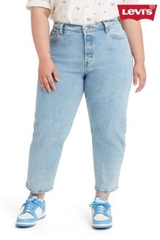 Light Wash - Levi's® Curve 501® Crop Straight Jeans (144691) | kr1 345