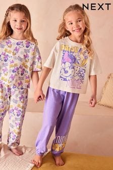 Purple Minnie Mouse Long Pyjamas 2 Pack (9mths-10yrs) (144931) | OMR10 - OMR13