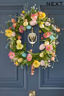 Green Easter Egg Floral Wreath (145082) | $56