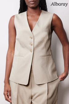 Albaray Natural Tailored Cutaway Waistcoat (145277) | LEI 412