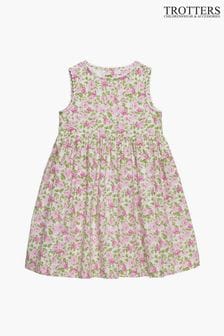 Trotters London Pale Pink Adelina Petit Rose Ric Rac Dress (145732) | $82