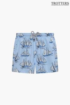 Trotters London Blue Sailboat Swimshort (146600) | HK$463 - HK$514