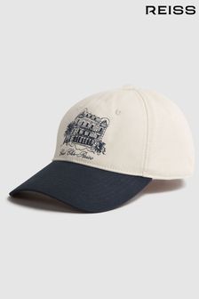 Reiss White/Bright Blue Palermo Reiss | Ché Embroidered Baseball Cap (146834) | ₪ 496