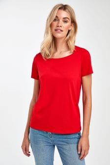 Red Crew Neck T-Shirt (146963) | ₪ 17
