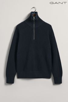 Gant rebrast pulover s polovično zadrgo Gant (147149) | €86