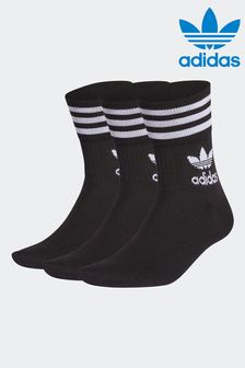 adidas Originals Mid Cut Crew Socks 3 Pack (147176) | $20