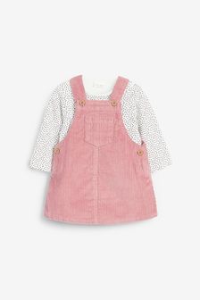 Pink Baby Cord Dress And Bodysuit (0mths-2yrs) (147254) | CHF 18 - CHF 21