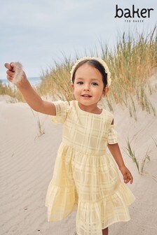 Baker by Ted Baker Yellow Check Dress