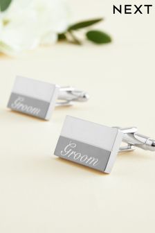 Engraved Wedding Cufflinks