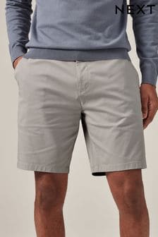 Light Grey Slim Fit Stretch Chinos Shorts (148791) | $28