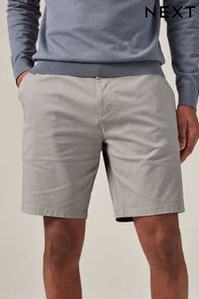 Light Grey Slim Fit Stretch Chinos Shorts (148791) | $28 - $29