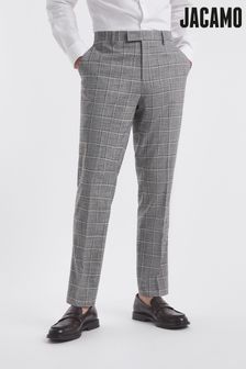 Jacamo Grey Sam Check Suit Trousers (149090) | 172 zł