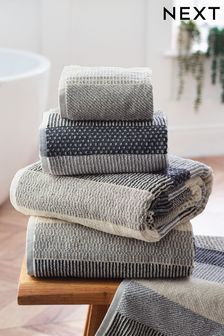 Natural Stripe Egyptian Cotton Towels