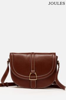 Joules Tan Brown Soft Leather Cross Body Bag (149558) | €198